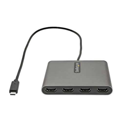 StarTech.com USB C to Quad HDMI Adapter, USB-C to 4x HDMI Monitor Converter for Windows (no support for macOS/ChromeOS/Linux) - TAA