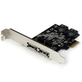 Startech PEXESAT322I, 2 Port PCIe SATA 6Gb/s eSATA Controller Card, 2 Year Warranty