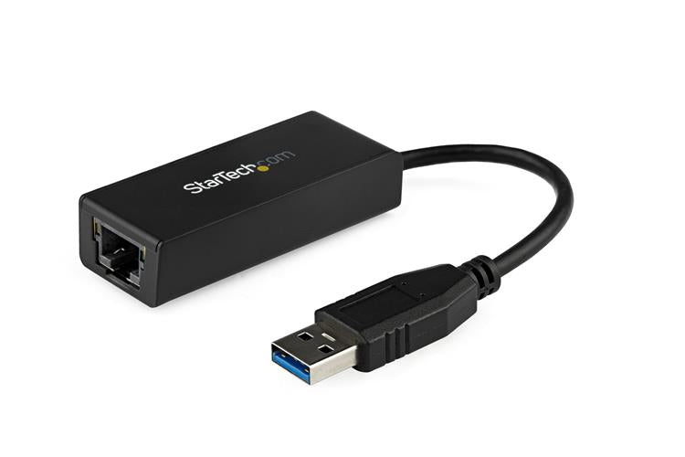 Startech USB31000S, USB 3.0 to Gigabit Ethernet NIC Network Adapter, 10/100/1000 Network Adapter, LAN Adapter, USB (M) to RJ45 (F), 1 Year