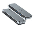 Volans VL-UCDLMD, Aluminum 14-in-1 Quadruple 4K Display Multifunctional USB-C Docking Station, 100W, 2xDP, 2xHDMI, 4xUSB, 1xGbE Port, 1x3.5mm Jack, 1xSD Card Reader, 1xMicroSD Card Reader, 1 Year Warranty