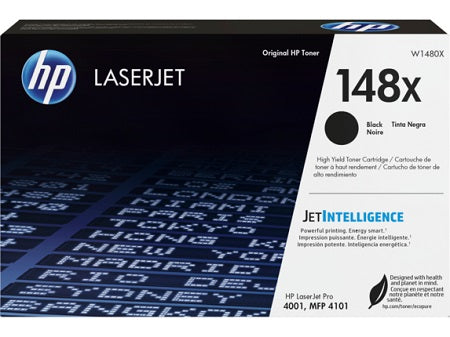 HP W1480X, 148X Black LaserJet Toner Cartridge, Yield: Up to 9500 Pages