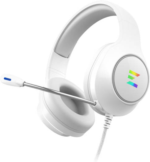 Zalman ZM-HPS310 WH, Gaming Headset, Surround, Over-Ear, Wired, USB, RGB, White, 1 Year Warranty