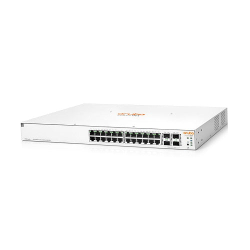 Aruba JL684B, Instant On 1930 Smart Managed PoE Switch, 24xGigabit RJ45 PoE+ Ports, 4x SFP+ Ports, PoE Budget: 370W, Limited Lifetime Warranty