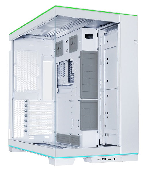 Lian Li PC-O11DERGBW, O11 D Evo, Tower, Tempered Glass, Drive Bays: 4x3.5"/2.5", 2x2.5", Expansion Slot: 7, Motherboard Support: E-ATX/ATX/Micro-ATX/Mini-ITX, RGB, White, 1 Year Warranty