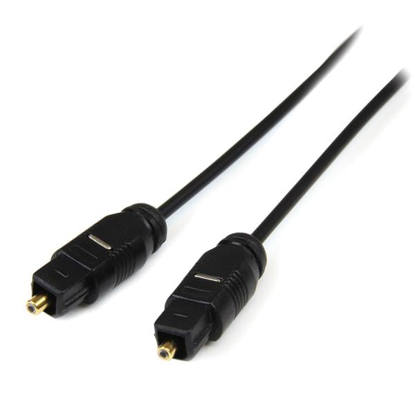Startech THINTOS15, 15 ft Thin Toslink Digital Optical SPDIF, digital sound, 1 Year Warranty
