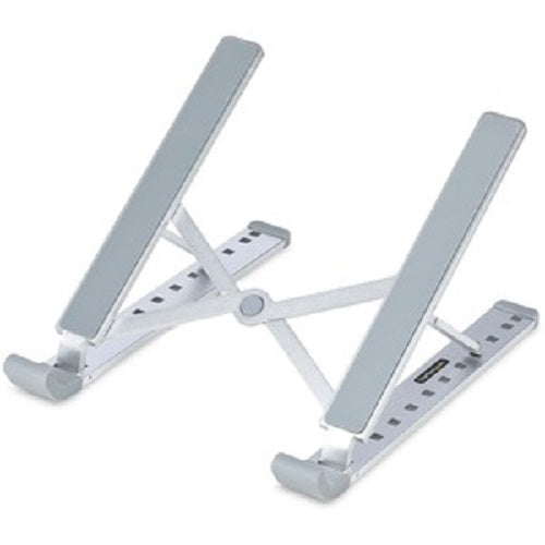 StarTech LAPTOP-RISER-BAR, Foldable Ergonomic Laptop Stand and Riser, Portable, Fits Up to 15.6", Adjustable Height , Tilt, 5 Year Warranty