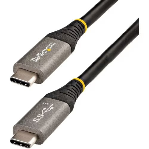 StarTech USB315CCV2M, USB-C to USB-C Cable, Male to Male, 100W/5A PD Charging, DP Alt Mode, Length: 2m, Black, 2 Year Warranty