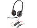 HP/Poly 8X228AA, Blackwire 3220 UC, Wired Stereo Headset, USB-C/A + 3.5mm, Black, 2 Year Warranty