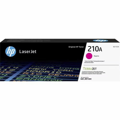 HP W2103A, 210A, Magenta Original LaserJet Toner Cartridge, Up to 1800 Yield