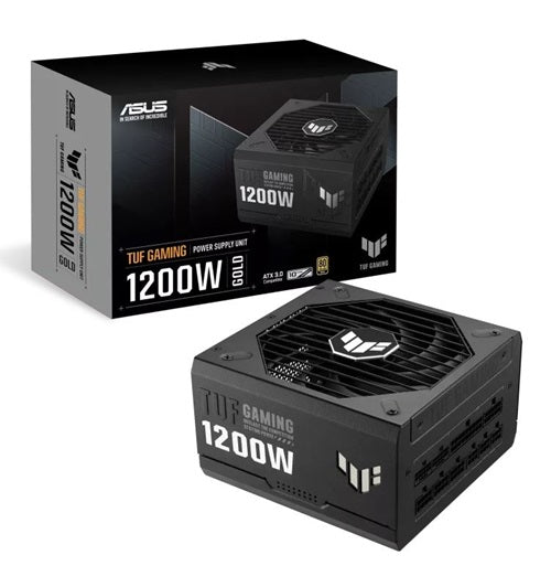 Asus TUF-GAMING-1200G, 1200W 80 Plus Gold Fully Modular PSU, Japanese Capacitors.135mm Fan, Dual Ball Fan Bearings, 10YW