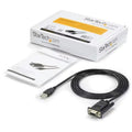 StarTech ICUSB232FTN, USB to Serial Adapter - Null Modem - FTDI USB UART Chip - DB9 (9-pin) - USB to RS232 Adapter - 1 x 9-pin DB-9 RS-232 Serial - Female - 1 x 4-pin USB 2.0 Type A - Male - Black