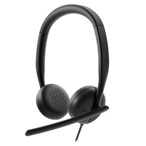 Dell 520-BBCW, Wired Headset WH3024 - Headset - on-ear - wired - USB-C - Zoom Certified, Certified for Microsoft Teams, 3 Year Warranty
