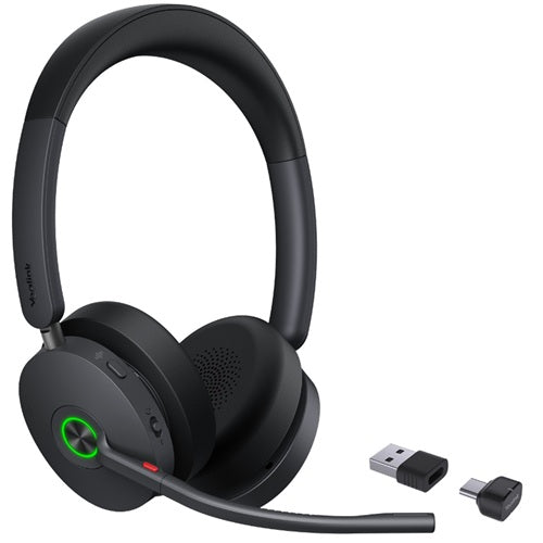 Yealink BH74-Teams-USB-C/A, Microsoft Certified Teams USB Bluetooth Headset with USB-C to USB-A Adapter, On-Ear Design, 30mm Custom Drivers, BT 5.3 with USB-A Dongle Connectivity, Up to 32hrs Battery Life, 50m Distance, 1 Year Warranty