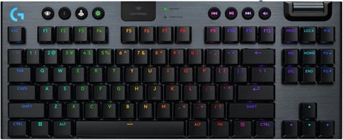Logitech 920-012726, G915 X Lightspeed TKL Wireless Gaming Keyboard, Black English Tactile, Bluetooth-enabled devices Internet access for Logitech G HUB Software, 2 Year Warranty