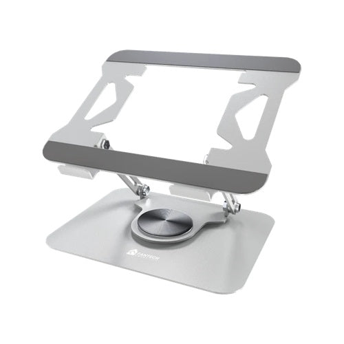 Fantech ACCFTNS10SL, NS10 Foldable Steel Note Book Stand with 360° Rotating Base, Silver, 1 Year Warranty