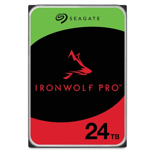 Seagate ST24000NT002, IronWolf Pro NAS, 24TB, 3.5", SATA 6Gb/s, 7200RPM, 512MB Cache, 5 Year limited Warranty