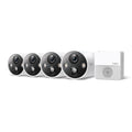 *NEW LAUNCH* TAPO C420S4 – 4x 2K QHD 4MP Wire-Free Cameras, 180-Day Battery, Full-Color Night Vision, AI Person/Pet/Vehicle Detection, Two-Way Audio, IP65, H200 Hub Included, 512GB Local Storage Support, 1 Year Warranty