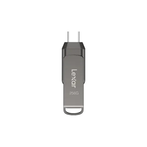 Lexar LJDD400032G-BNQNG, JumpDrive D400, Titanium, 32GB, USB3.1 Type-A and Type-C, Read Speed: Up to 100MB/s, 5 Year Warranty