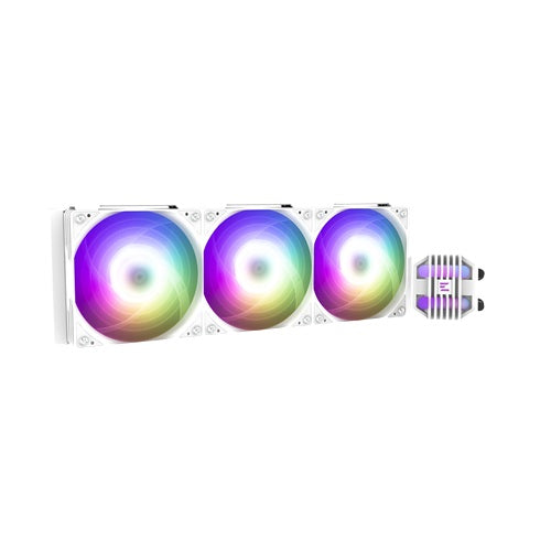 Zalman ALPHA2 SE A36 White, CPU Liquid Cooler, Addressable RGB fan with PWM control, Radiator: 360mm, Fan Size: 120mm, Noise Level: 29.7dB(A), Pack of Three, Compatible: Intel : LGA 1851/1700/1200/115X AMD : AM5/AM4, 3 Year Warranty
