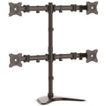 Startech ARMBARQUAD, Quad Monitor Stand, < 25", Articulating, VESA, Black, 5 Year Warranty