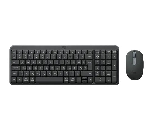 Logitech 920-013559, MK250 Compact Wireless Keyboard and Mouse Combo, Keyboard: 96% Compact Full Size Layout, Bluetooth LE Connectivity, 2x AAA Battery Powered, Up to 12 Months Battery Life, Spill-resitant, Mouse: 1,000 DPI, Smooth Optical Tracking