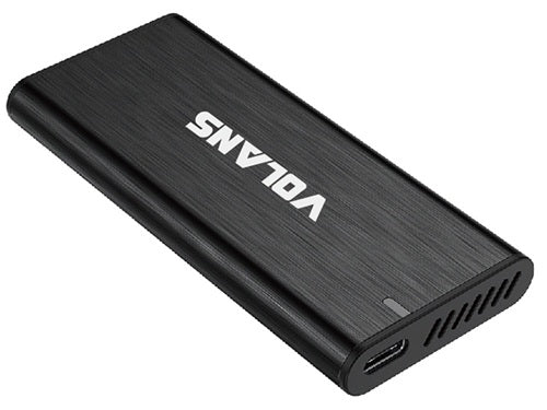 Volans VL-UCM2-G, Aluminium NVMe PCIe M.2 SSD to USB3.2 Gen2x2 Type C Enclosure 20Gbps, 1 Year Warranty