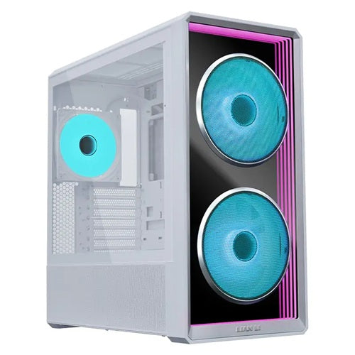 Lian Li PC-LAN217INFW, LANCOOL 217 Infinity Mirror White, Tempered Glass, Drive Bays: 1×3.5″ HDD+1×2.5″ SSD (or 1x3.5″ HDD / 2×2.5″ SSD), Expansion Slot: 7, Fan: 140mm ARGB, Motherboard Support: ATX / Micro-ATX / Mini-ITX, 1 Year Warranty