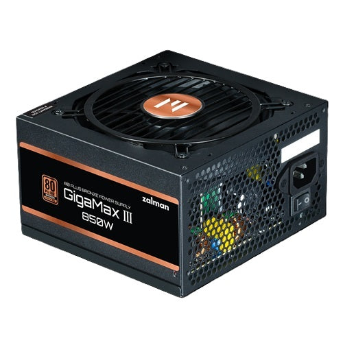 Zalman ZM850-GV3 White, GigaMaxIII, 850W, 80 Plus Bronze, Semi Modular, Fan: 120mm, ATX3.1, 5 Year Warranty
