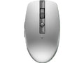 HP 6E6F1AA, 710 Rechargeable Silent Bluetooth Mouse, 6 Programmable Buttons, Connect with 2.4GHz dongle or Bluetooth 5.3, Silver, 1 Year Warranty