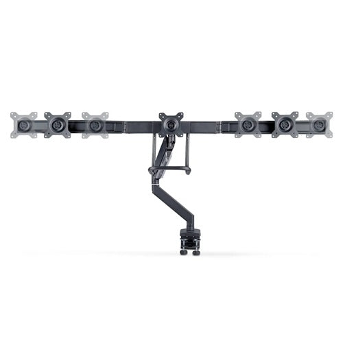 StarTech 3M1A3SG-MONITOR-ARM, Crossbar Triple Monitor Desk Mount For Up To 3x 27" Screens, VESA 75x75/100x100, Tool-Less Arm Adjustments, C-Clamp/Grommet, 5 Year Warranty