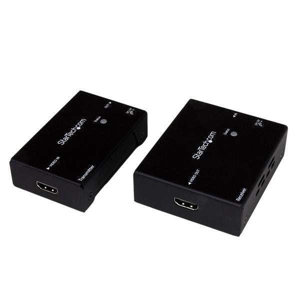 StarTech ST121HDBTE, HDMI Over Single Cat 5e/6 Extender with Power Over Cable - HDMI Extender Over CAT5 or CAT6 w/ POC Extender - HDMI over Single CAT6 Extender - HDMI Over Ethernet - 230 ft (70m), 1 Year
