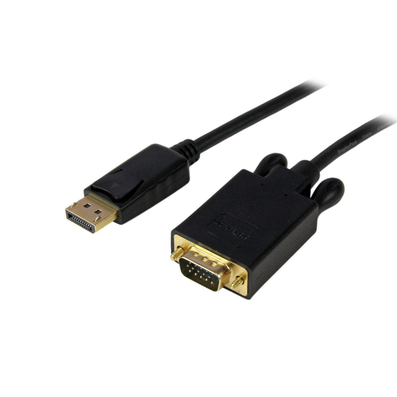 Startech DP2VGAMM6B, DP to VGA Adapter, Male to Male, Length: 1.83m, 3 Year Warranty