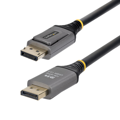StarTech.com 50cm DisplayPort 2.1 Cable, VESA Certified DP54 DisplayPort Cable, Uncompressed 8K 60Hz, 10K 60Hz/8K 144Hz/4K 240Hz w/DSC 1.2a, DP 2.1 Monitor Cord