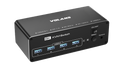 VOLANS VL-KVM9 HDMI and DP Dual Monitor (8K@60Hz) KVM Switch with 4xUSB3.0, 1 Year Warranty