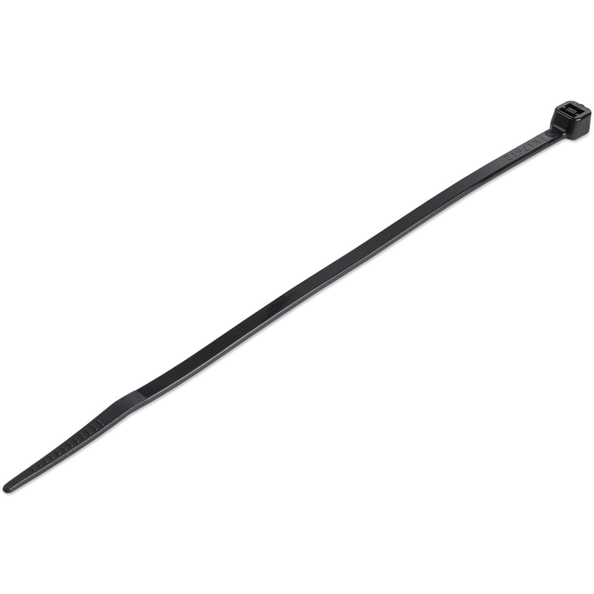 StarTech.com 100-Pack 6"(15cm) Cable Ties - 1/8"(3.6mm) wide, 1-3/8"(39mm) Bundle Diameter, 40lb(18kg) Tensile Strength, Nylon Self Locking Zip Ties with Curved Tip, UL Listed, Black - TAA