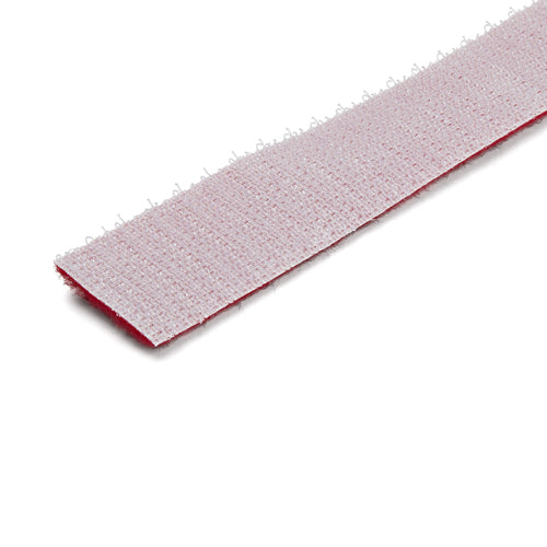 StarTech.com 50ft (15.2m) Hook and Loop Roll, Red, Cut-to-Size Reusable Cable Ties, Bulk Industrial Wire Fastener Tape, Adjustable Fabric Wraps, Reusable Self Gripping Cable Management Straps