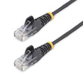 STARTECH.COM.com 15m Black Slim CAT6 Ethernet Cable, Snagless, 28AWG, LSZH, LTW