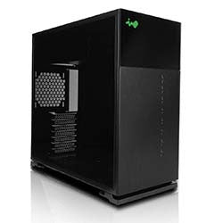 INWIN 127 BLACK MID-TOWER CASE – ATX/M-ATX/MINI-ITX, TEMPERED GLASS SIDE PANEL, 2x 120mm ARGB FRONT FANS, USB TYPE-C + 2x USB 3.2, GPU SUPPORT UP TO 370mm, 360mm RADIATOR SUPPORT