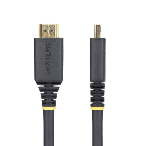 StarTech.com 15ft (4.6m) High Speed HDMI Cable with Gripping Connectors, 4K 60Hz/1440p 144Hz, HDR10/HDCP 2.2/ARC, 18Gbps, UHD HDMI Cord for TV/Monitor/Display, TPE Jacket