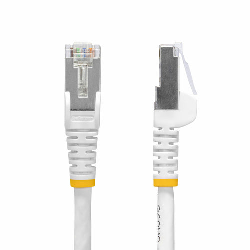 StarTech.com 2m White CAT8 Ethernet Cable, Snagless RJ45, 25G/40G, 2000MHz, 100W PoE++, S/FTP, 26AWG Pure Bare Copper Wire, LSZH, Shielded Network Patch Cord w/Strain Reliefs, Individually Tested