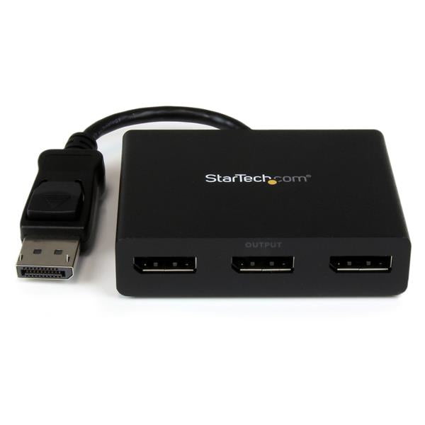 Startech MSTDP123DP, DisplayPort to DisplayPort Multi Monitor Splitter, 3 Port  MST Hub, 1 Year Warranty