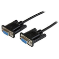 Startech SCNM9FF1MBK, 1m, RS232 Serial Null Modem Cable, Female to Female Cable, Black, 1 Year Warranty