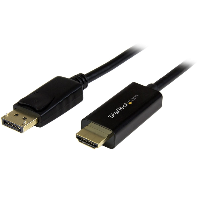 StarTech DP2HDMM2MB, Display Port To HDMI Converter Cable, 6 Ft (2M) 4K, 1 year