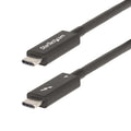 StarTech.com 6.6ft (2m) Active Thunderbolt 4 Cable, 40Gbps, 100W Power Delivery, 4K/8K Video, Intel-Certified Thunderbolt Cable - Compatible w/ USB4/Thunderbolt 4/ USB 3.2/ USB Type-C/DisplayPort/Thunderbolt 3