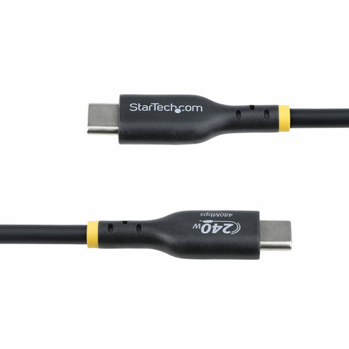 StarTech.com 10ft (3m) USB-C Charging Cable, Charge & Sync, 240W (5A) PD EPR, USB 2.0 Laptop Charger Cable, USB-IF Certified, TPE Jacket - Black USB C Charging Cord