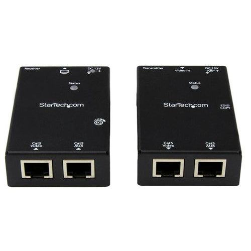 STARTECH HDMI OVER DUAL LAN EXTENDER, UP TO 50M OVER CAT5e/ 6, PWR, 2YR