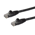 StarTech.com 5m CAT6 Ethernet Cable - Black CAT 6 Gigabit Ethernet Wire -250MHz 100W PoE RJ45 UTP Network/Patch Cord Snagless w/Strain Relief Individually Tested