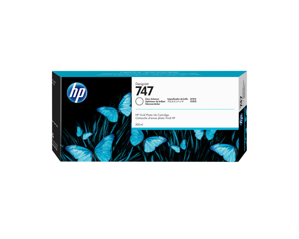 HP 747 300-ml Gloss Enhancer DesignJet Ink Cartridge