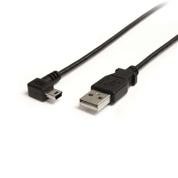 StarTech.com 3 ft Mini USB Cable - A to Right Angle Mini B