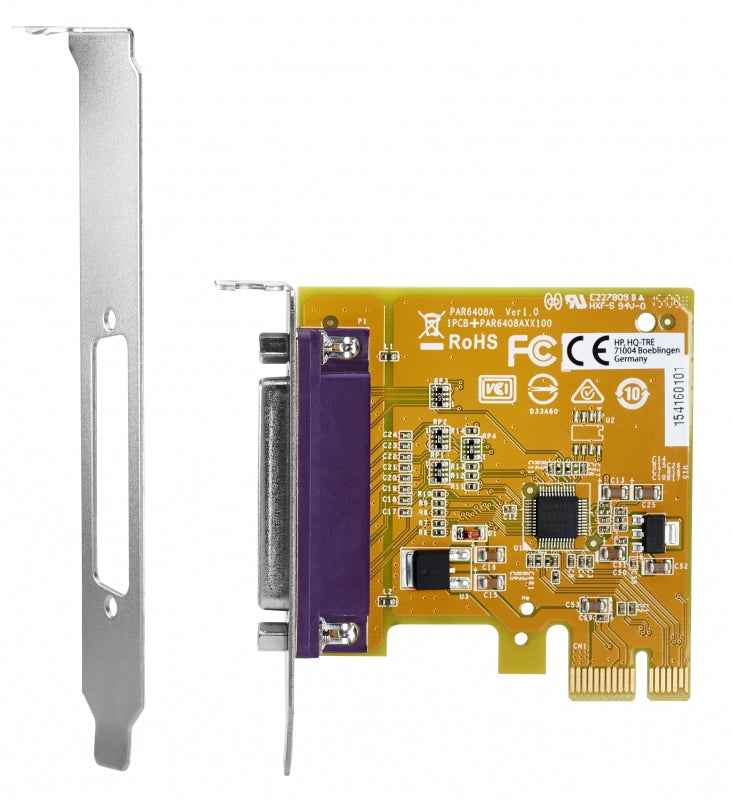 HP N1M40AA, PCIex1 Parallel Port Card, 1 Year Warranty